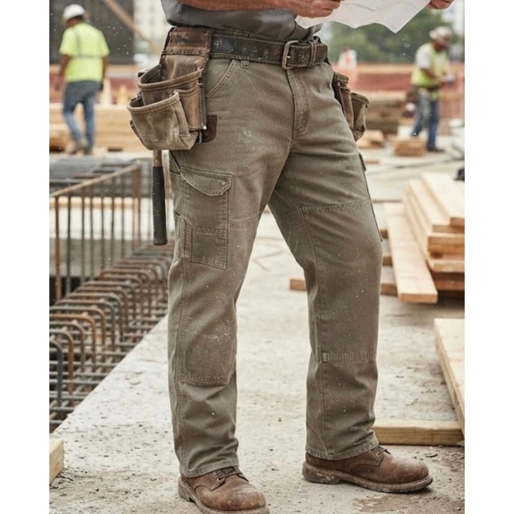 Wrangler Riggs Workwear Mens 42x30 Olive Green Ripstop Cargo Pants 3W060BR